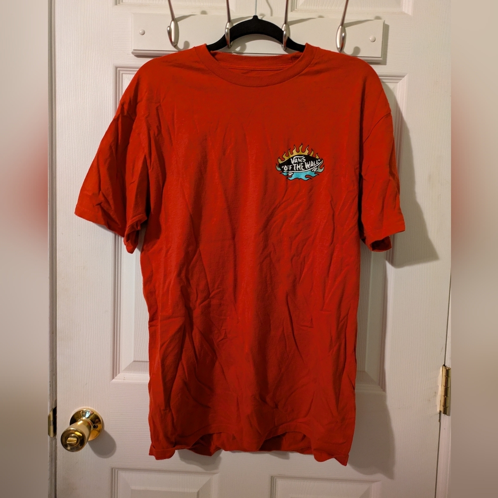 Vans Off The Wall Red Graphic Tee - Men's